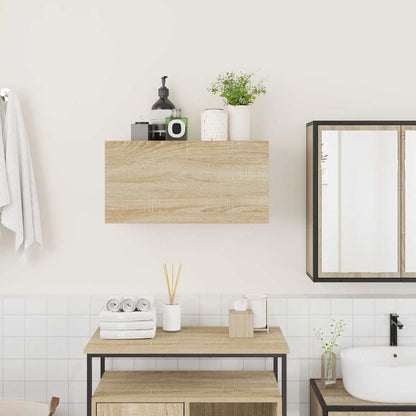 Mobile da Bagno Rovere Sonoma 60x25x30 cm in Legno Multistrato
