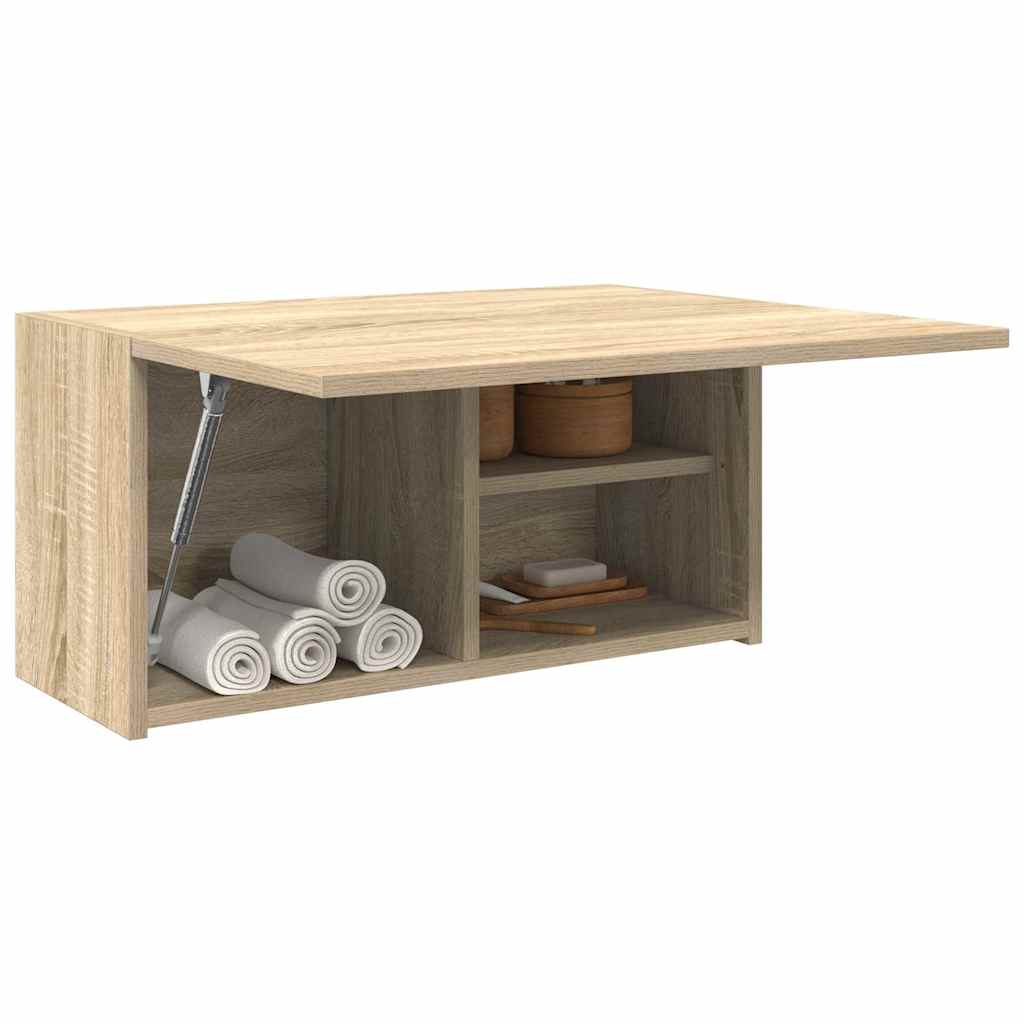 Mobile da Bagno Rovere Sonoma 60x25x30 cm in Legno Multistrato