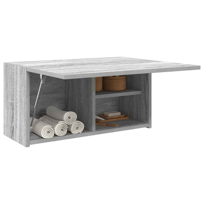 Armadietto Bagno Grigio Sonoma 60x25x30 cm in Legno Multistrato