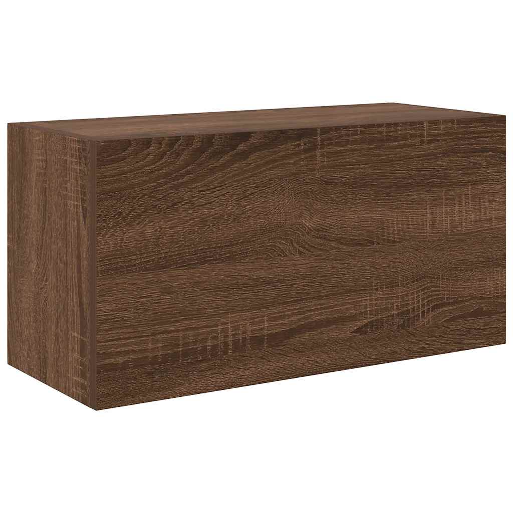 Armadietto Bagno Rovere Marrone 60x25x30cm in Legno Multistrato