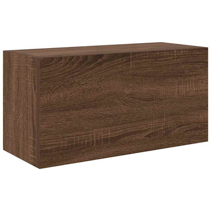 Armadietto Bagno Rovere Marrone 60x25x30cm in Legno Multistrato