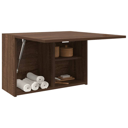 Armadietto Bagno Rovere Marrone 60x25x40cm in Legno Multistrato