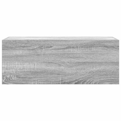 Mobile da Bagno Grigio Sonoma 80x25x30 cm in Legno Multistrato