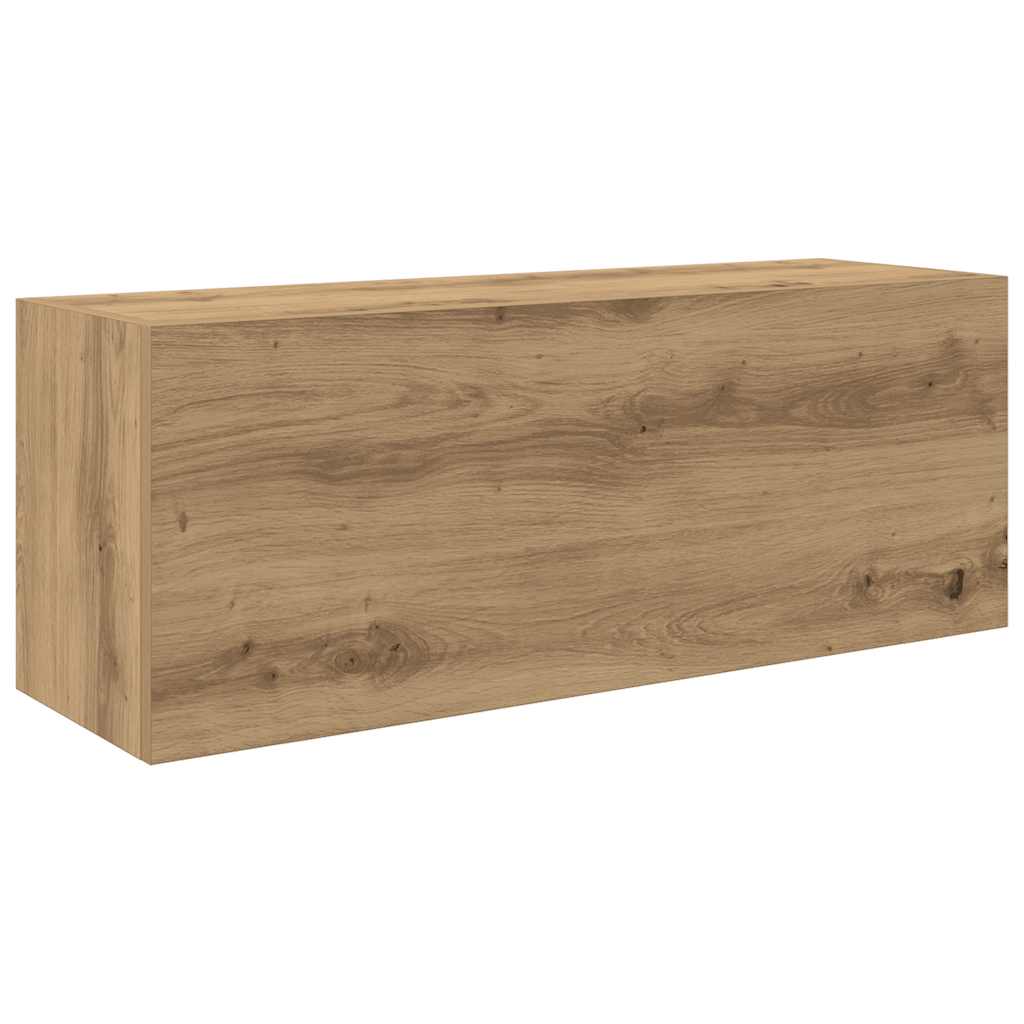 Mobiletto da Bagno Rovere Artigianale 80x25x30 cm in Truciolato