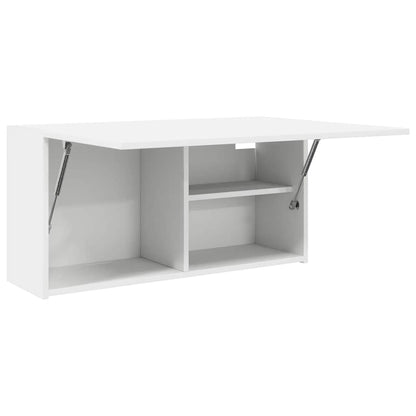 Mobile da Bagno a Parete Bianco 80x25x40 cm in Truciolato