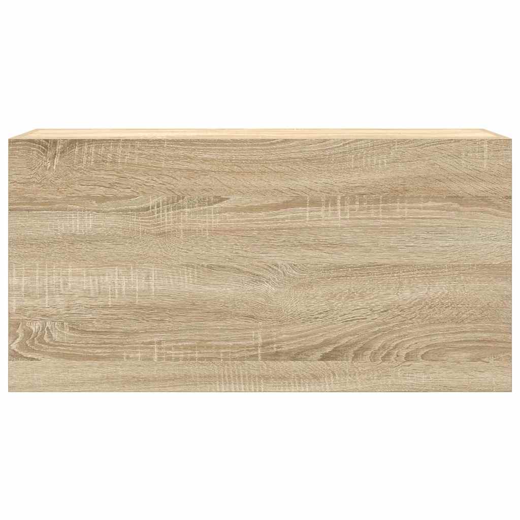 Mobile da Bagno a Parete Rovere Sonoma 80x25x40 cm Truciolato