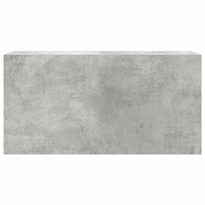 Mobile da Bagno a Parete Grigio Cemento 80x25x40 cm Truciolato