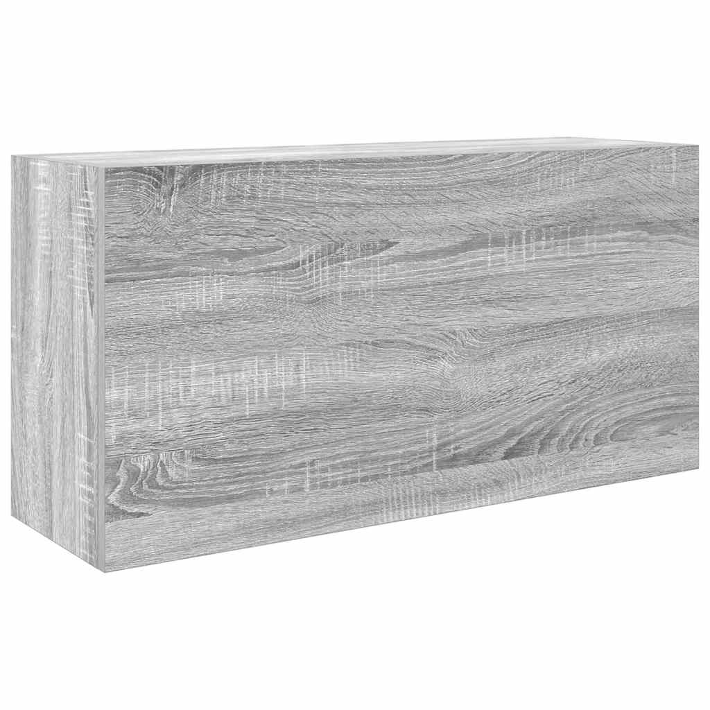 Mobile da Bagno Grigio Sonoma 80x25x40 cm in Truciolato