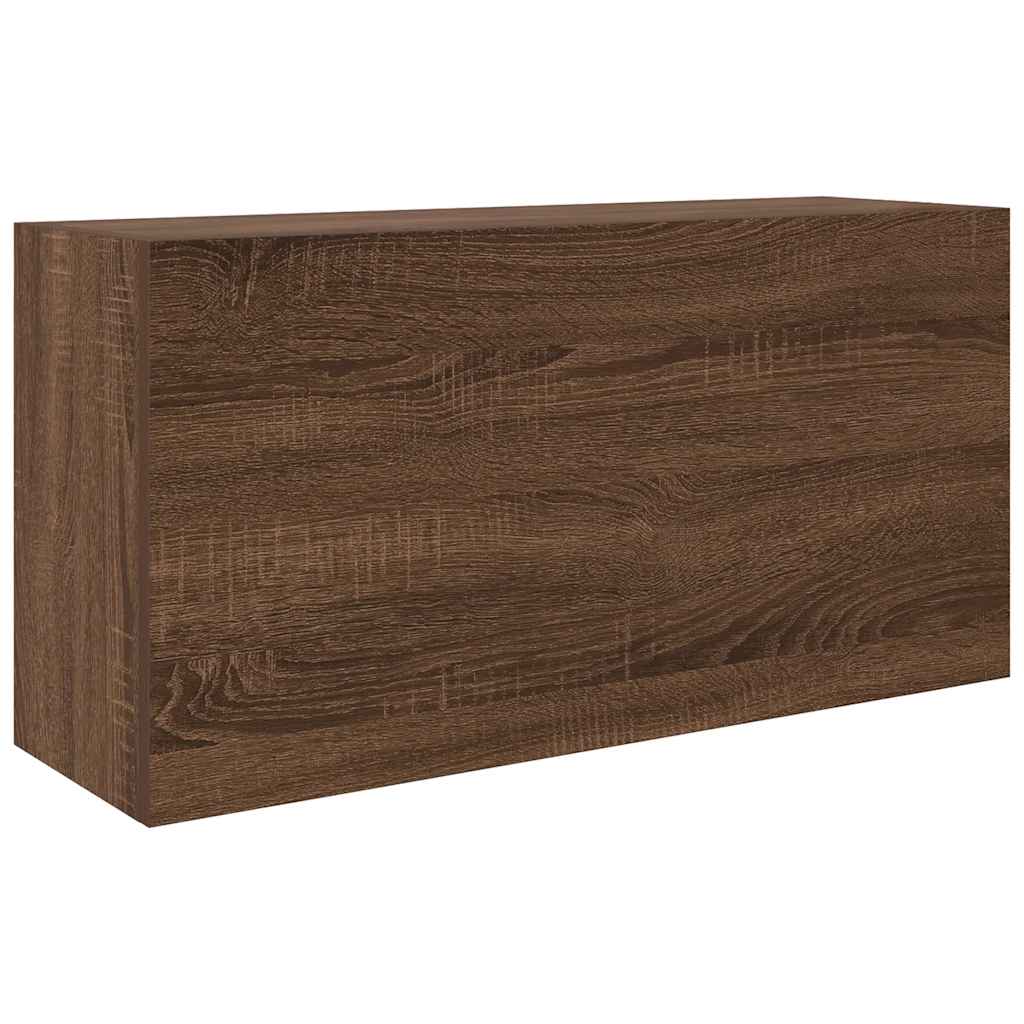 Armadietto Bagno Rovere Marrone 80x25x40 cm in Truciolato