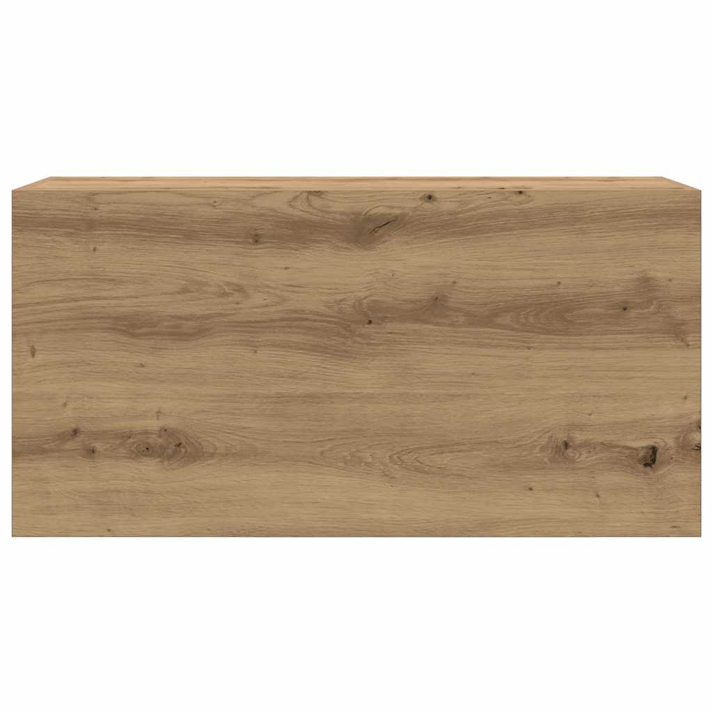 Mobiletto da Bagno Rovere Artigianale 80x25x40 cm in Truciolato