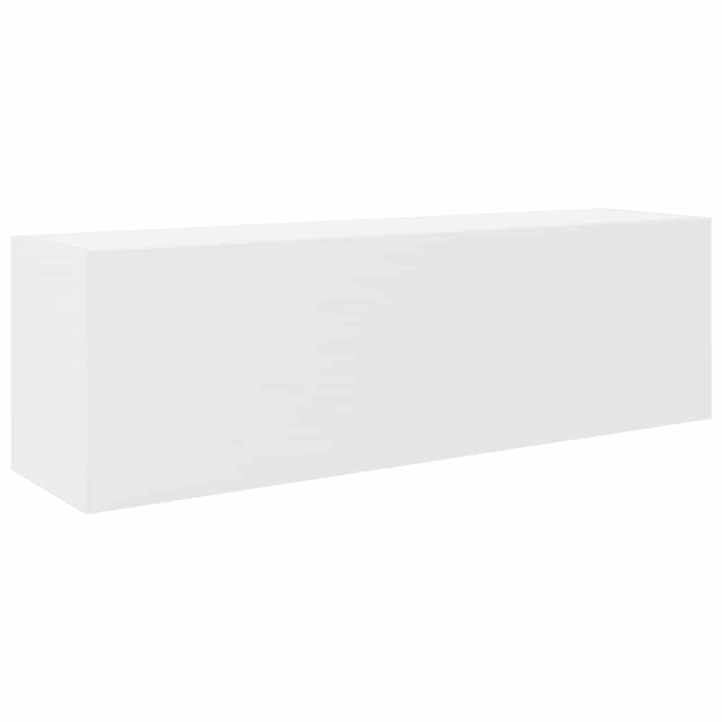 Mobile da Bagno a Parete Bianco 100x25x30 cm in Truciolato