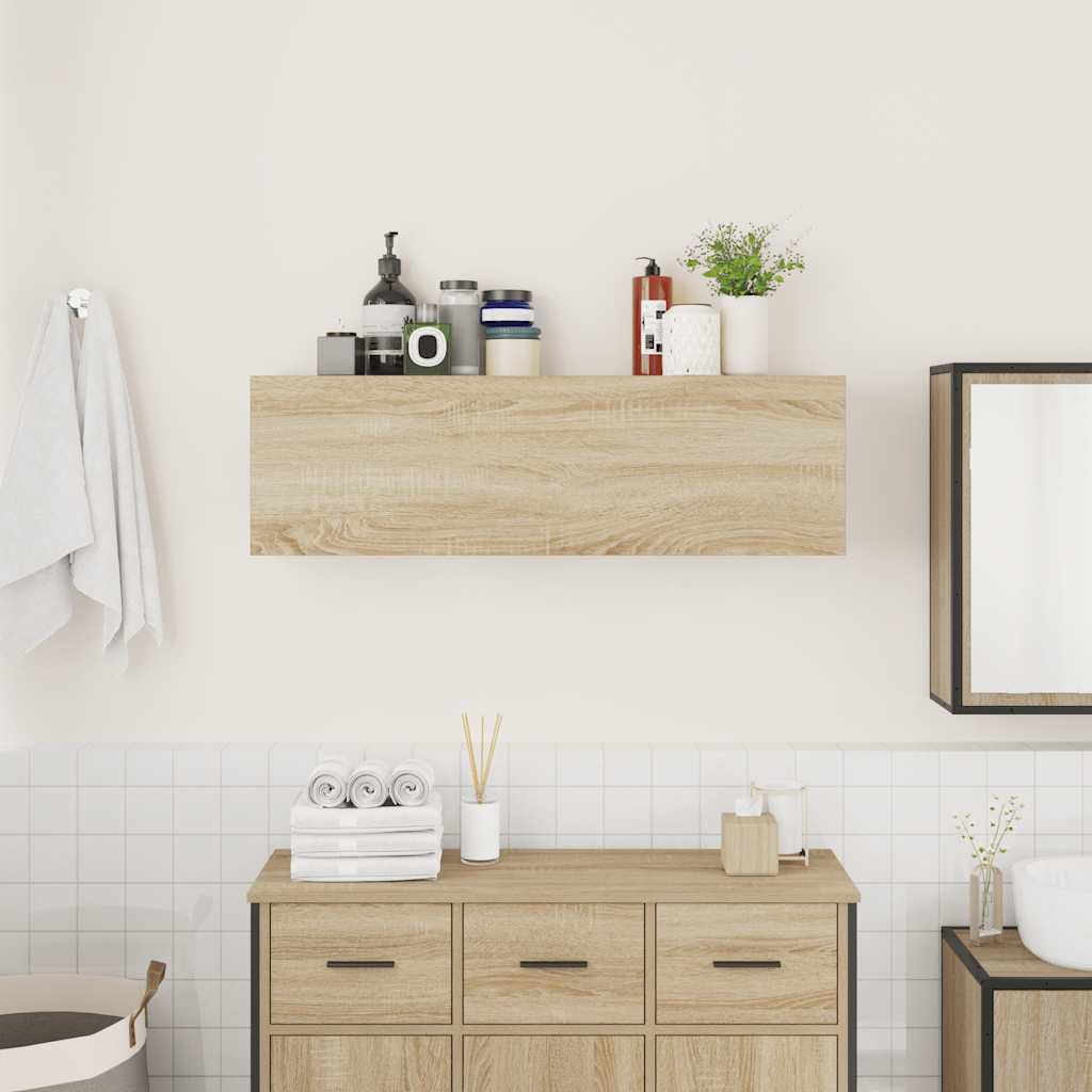 Mobile da Bagno Rovere Sonoma 100x25x30 cm in Truciolato