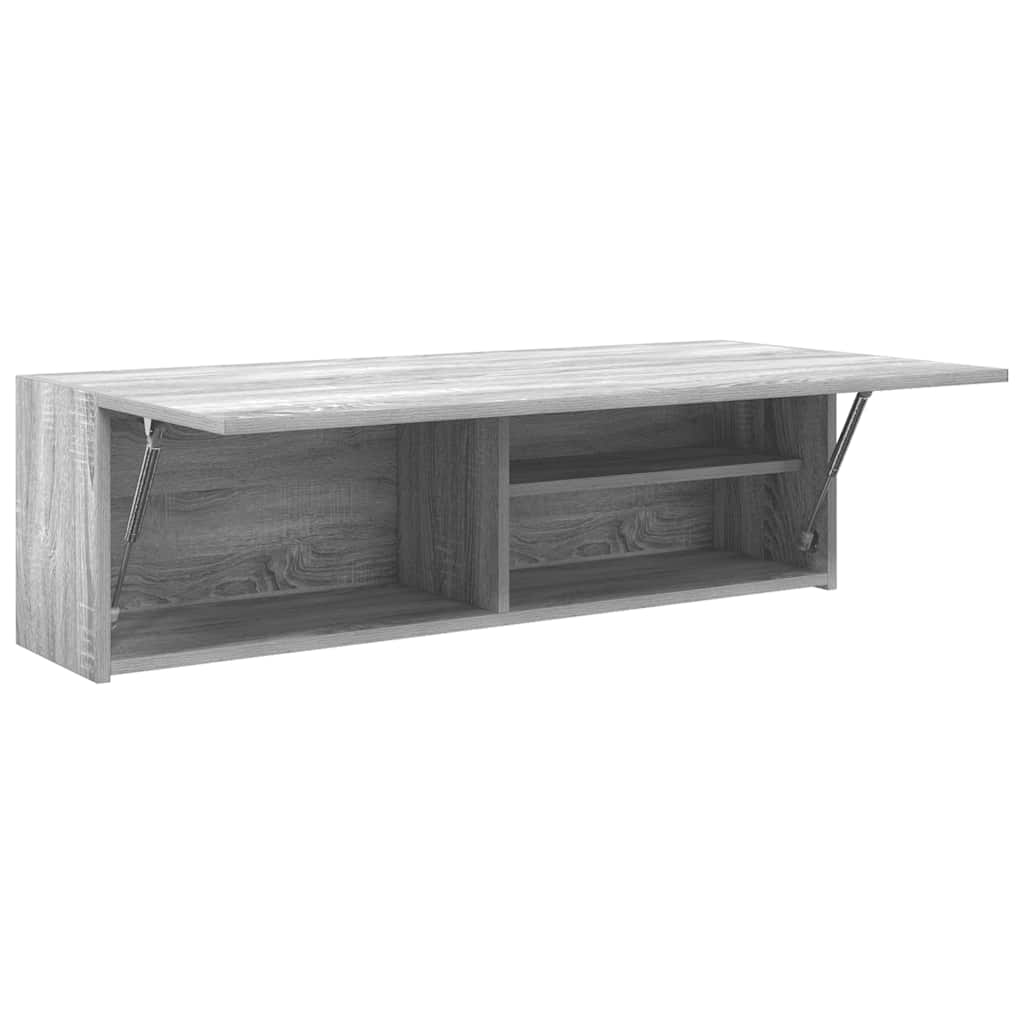 Mobile da Bagno Grigio Sonoma 100x25x30 cm in Truciolato