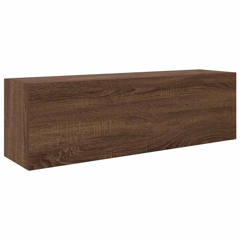Armadietto Bagno Rovere Marrone 100x25x30 cm in Truciolato