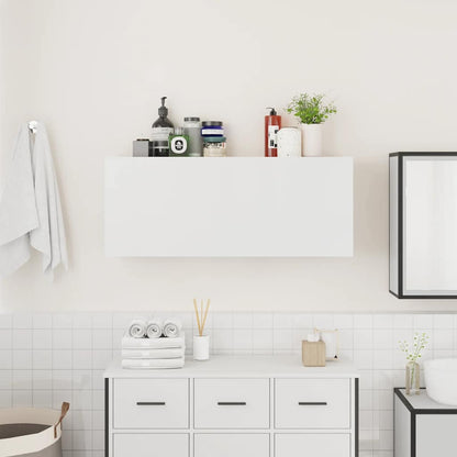 Mobile da Bagno a Parete Bianco 100x25x40 cm in Truciolato