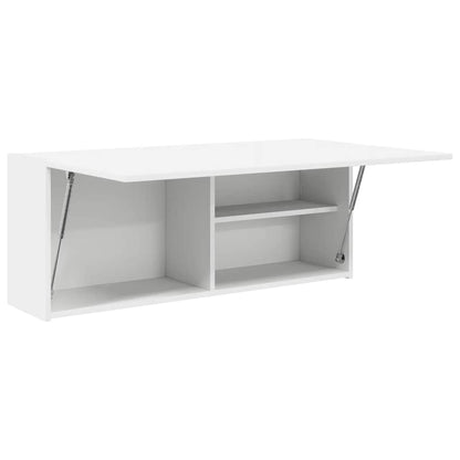 Mobile da Bagno a Parete Bianco 100x25x40 cm in Truciolato