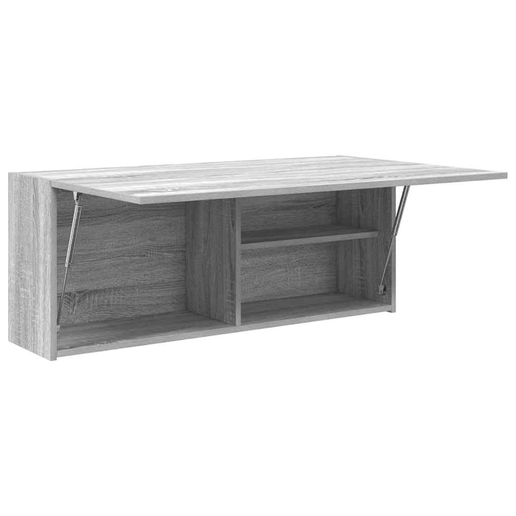 Mobile da Bagno Grigio Sonoma 100x25x40 cm in Truciolato