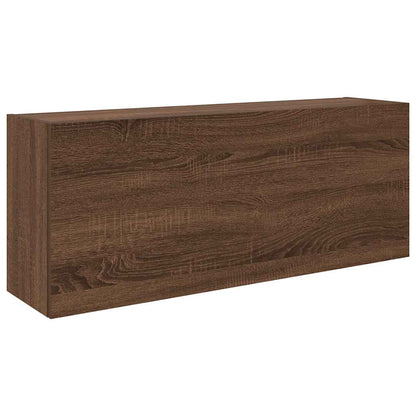 Armadietto Bagno Rovere Marrone 100x25x40 cm in Truciolato