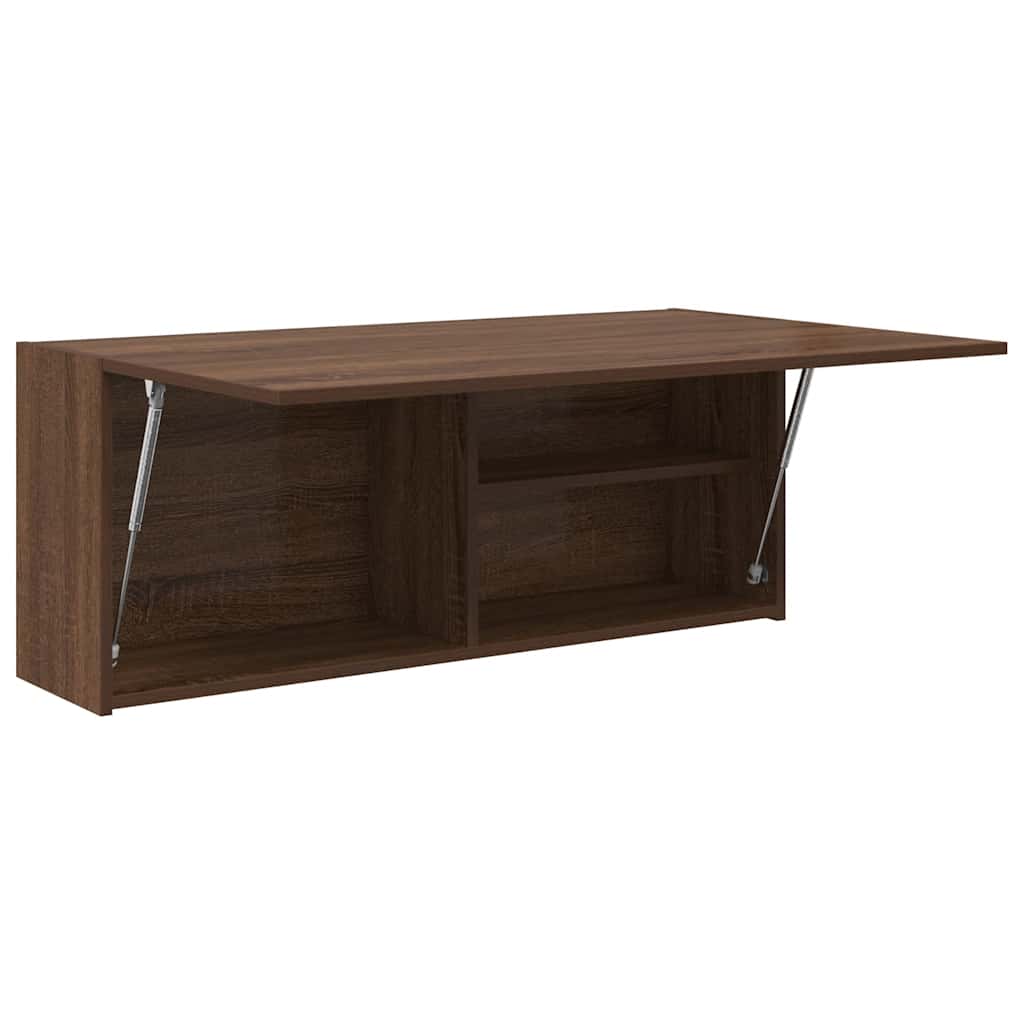 Armadietto Bagno Rovere Marrone 100x25x40 cm in Truciolato