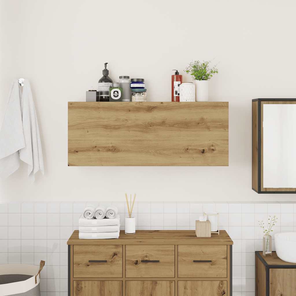 Mobiletto da Bagno Rovere Artigianale 8100x25x40 cm Truciolato