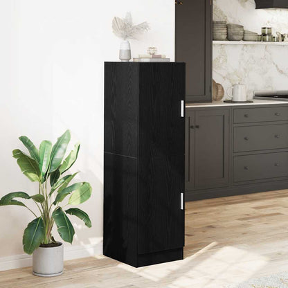 Mobile da Cucina Nero 38x41,5x131,5 cm Legno Multistrato