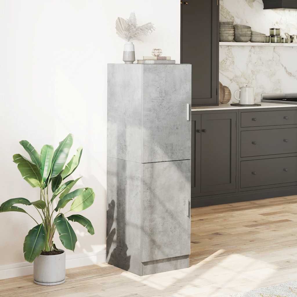 Mobile da Cucina Grigio Cemento 38x41,5x131,5 cm Legno