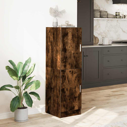 Armadietto Cucina Rovere Fumo 38x41,5x131,5 cm in Legno
