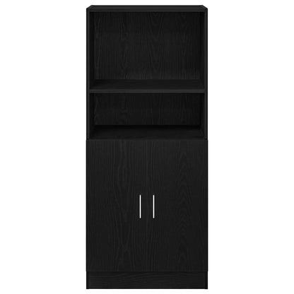 Mobile da Cucina Nero 57x41,5x131,5 cm in Truciolato