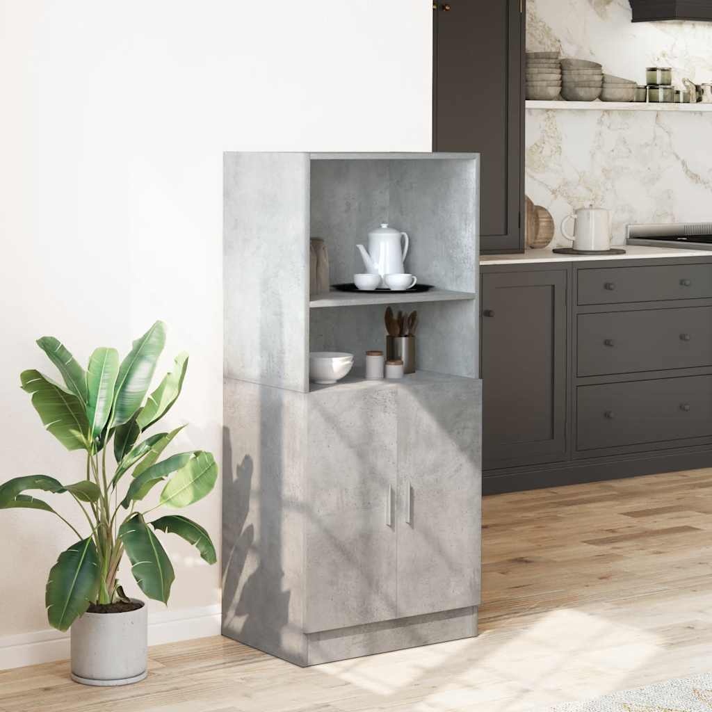 Mobile da Cucina Grigio Cemento 57x41,5x131,5 cm in Truciolato
