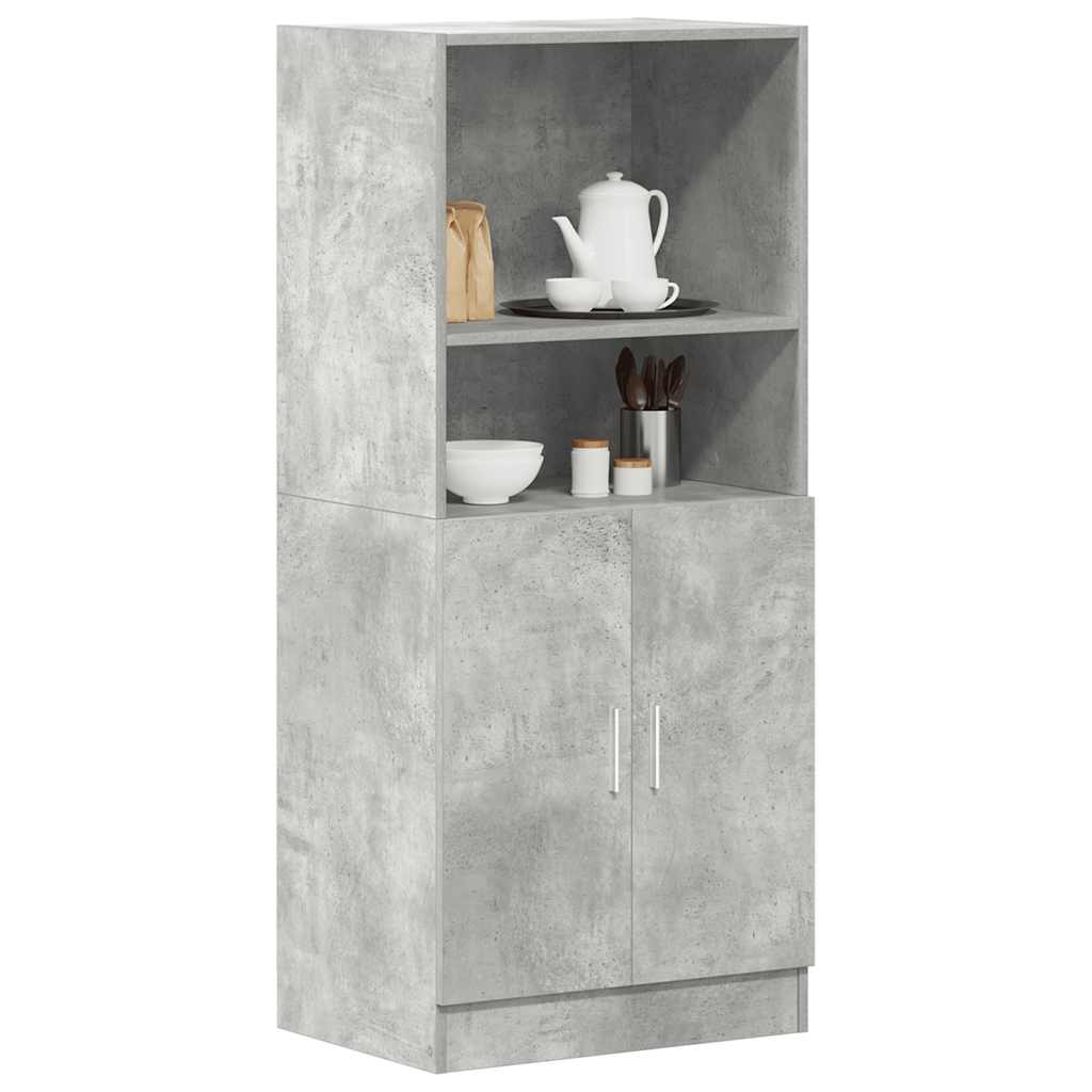 Mobile da Cucina Grigio Cemento 57x41,5x131,5 cm in Truciolato