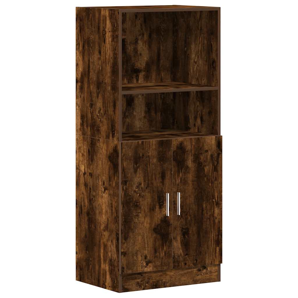 Armadietto Cucina Rovere Fumo 57x41,5x131,5 cm in Truciolato