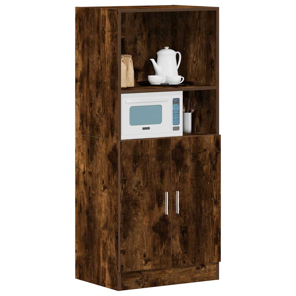 Armadietto Cucina Rovere Fumo 57x41,5x131,5 cm in Truciolato