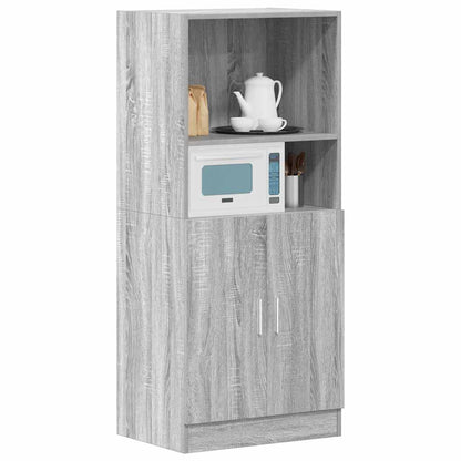 Armadietto Cucina Grigio Sonoma 57x41,5x131,5 cm in Truciolato