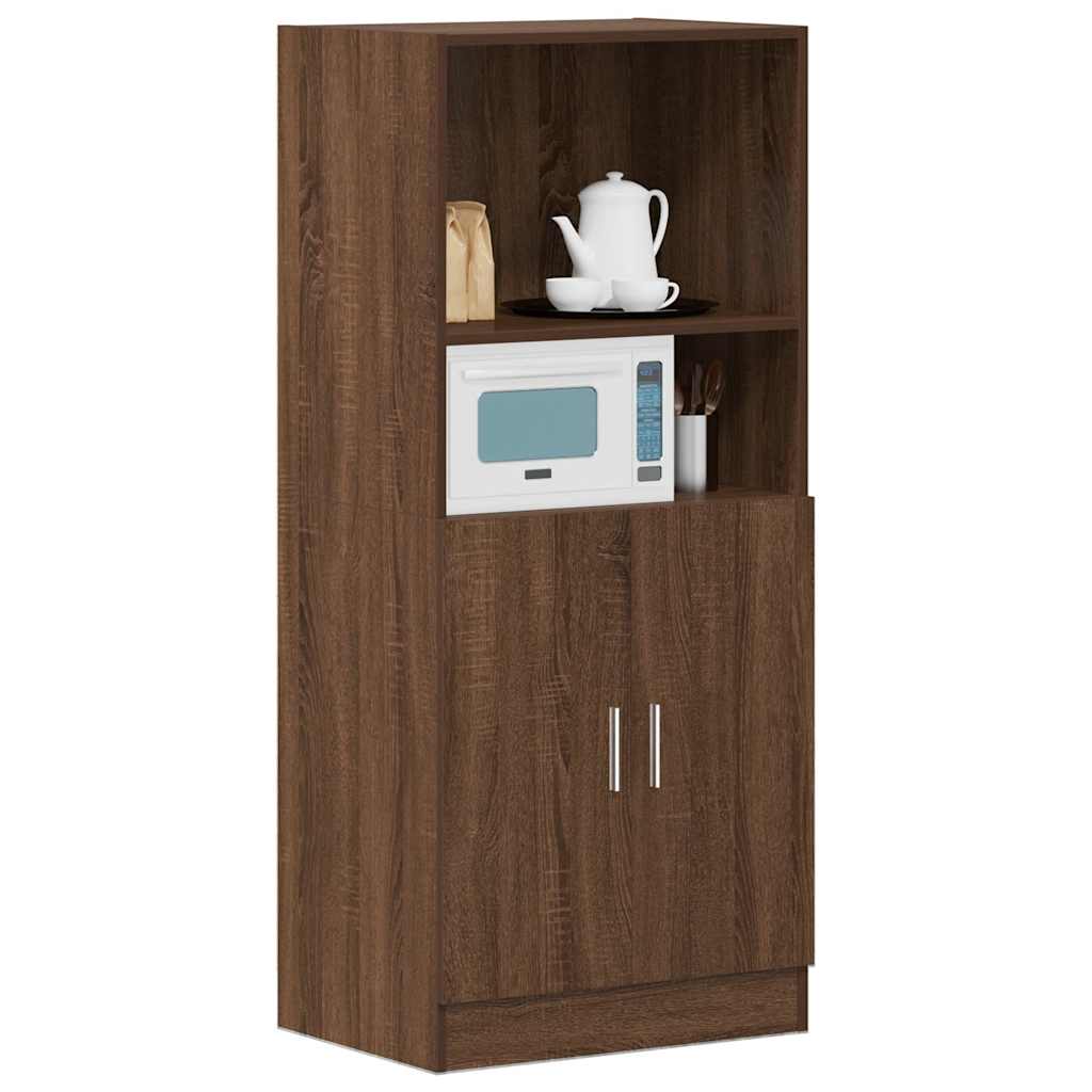 Armadietto Cucina Rovere Marrone 57x41,5x131,5 cm in Truciolato