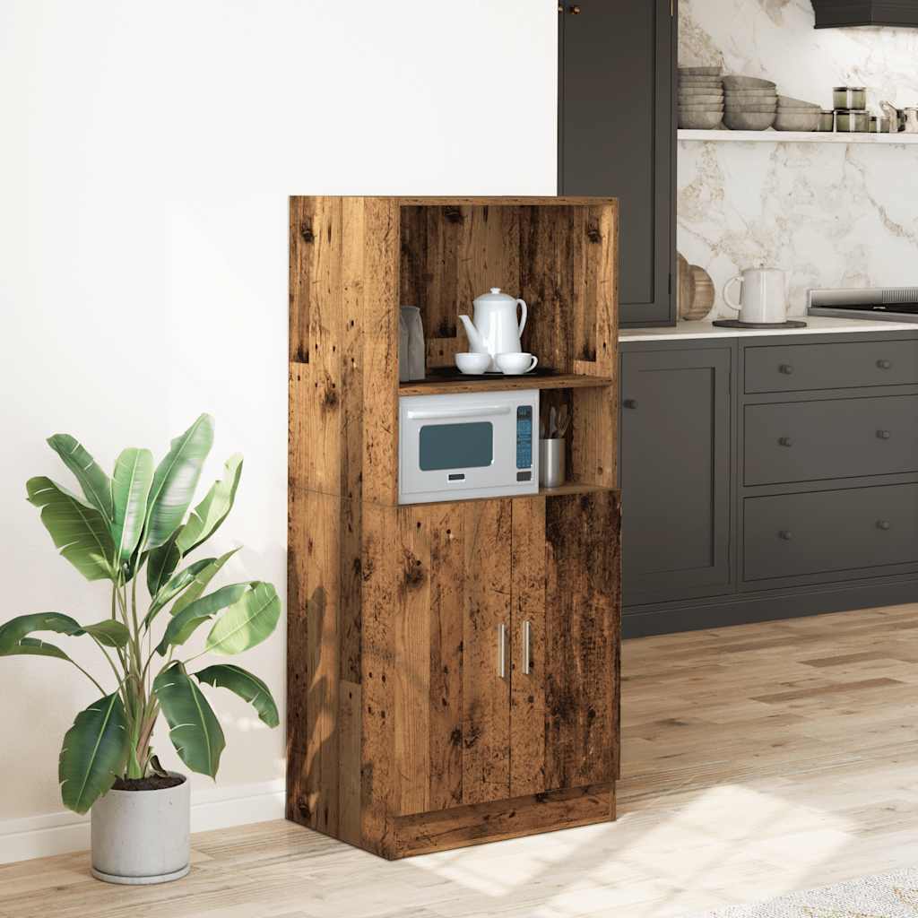 Armadietto Cucina Legno Antico 57x41,5x131,5 cm in Truciolato