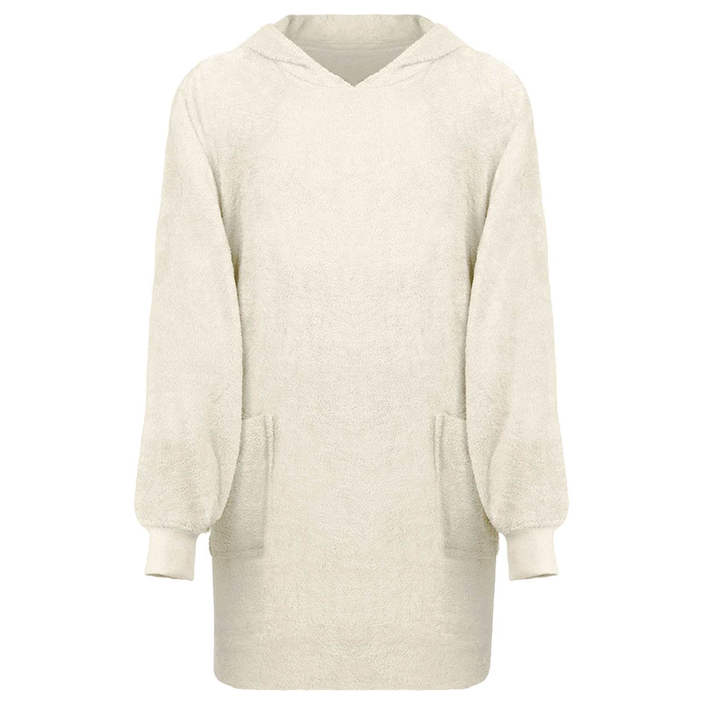Felpa coperta KINN Crema L Cotone