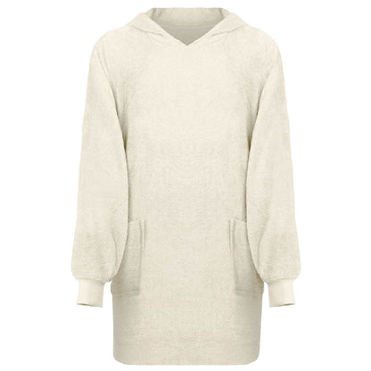 Felpa coperta KINN Crema L Cotone