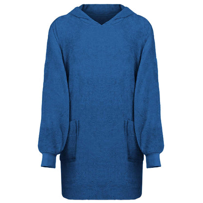 Felpa coperta KINN Navy L Cotone