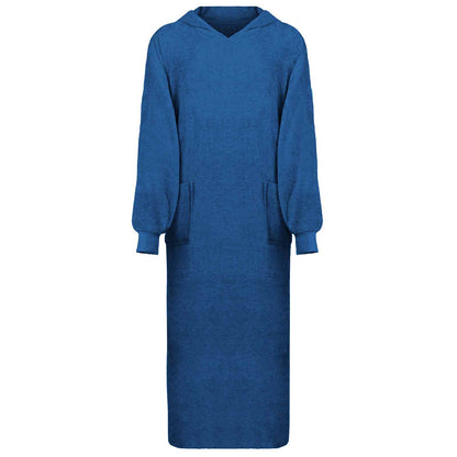 Felpa coperta KINN Navy XXL Cotone