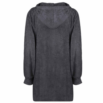 Felpa coperta KINN Antracite L Cotone