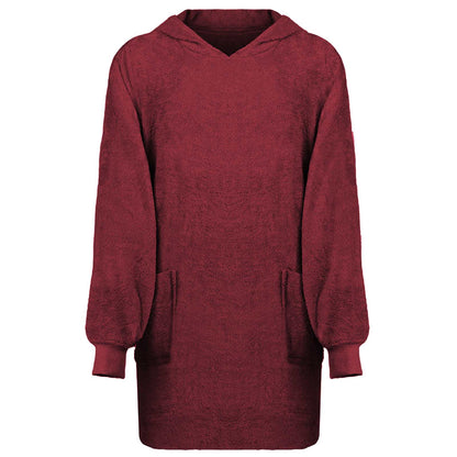 Felpa coperta KINN Rosso L Cotone