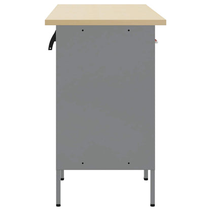 Mobile da lavoro 3 pcs Rosso e Grigio 150 x 55 x 85 cm