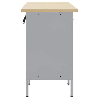 Mobile da lavoro con cassetto 4 pcs Nero 200 x 55 x 85 cm