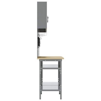 Set banco da lavoro con lo scaffale 8 pcs Rosso e Grigio