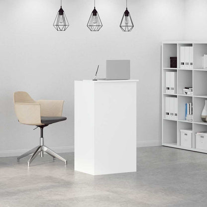 Banco Reception Bianco 55x50x103,5 cm in Legno Multistrato