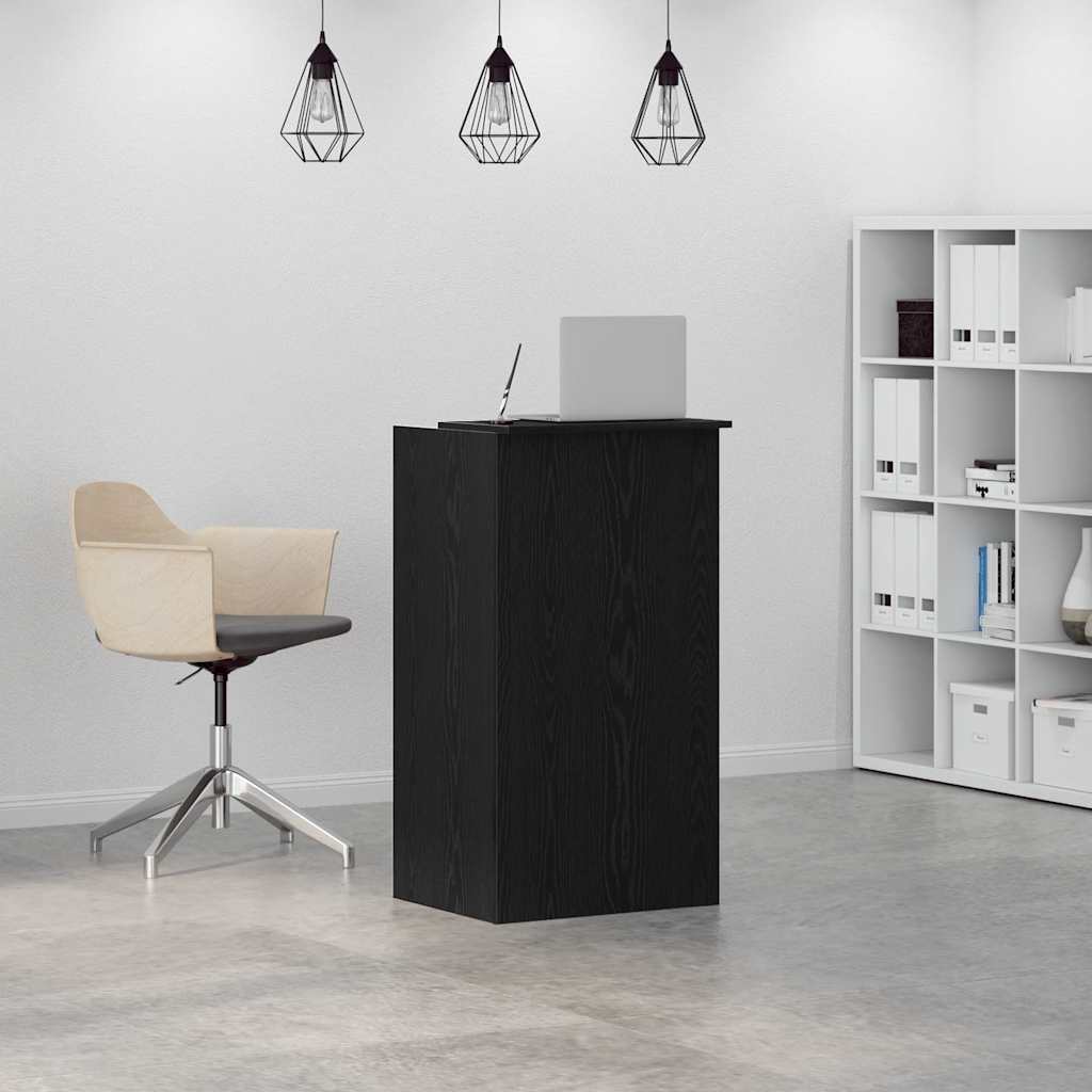 Banco Reception Nero 55x50x103,5 cm in Legno Multistrato