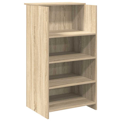 Scrivania per Reception Rovere Sonoma 55x50x103,5 cm in Legno Massello