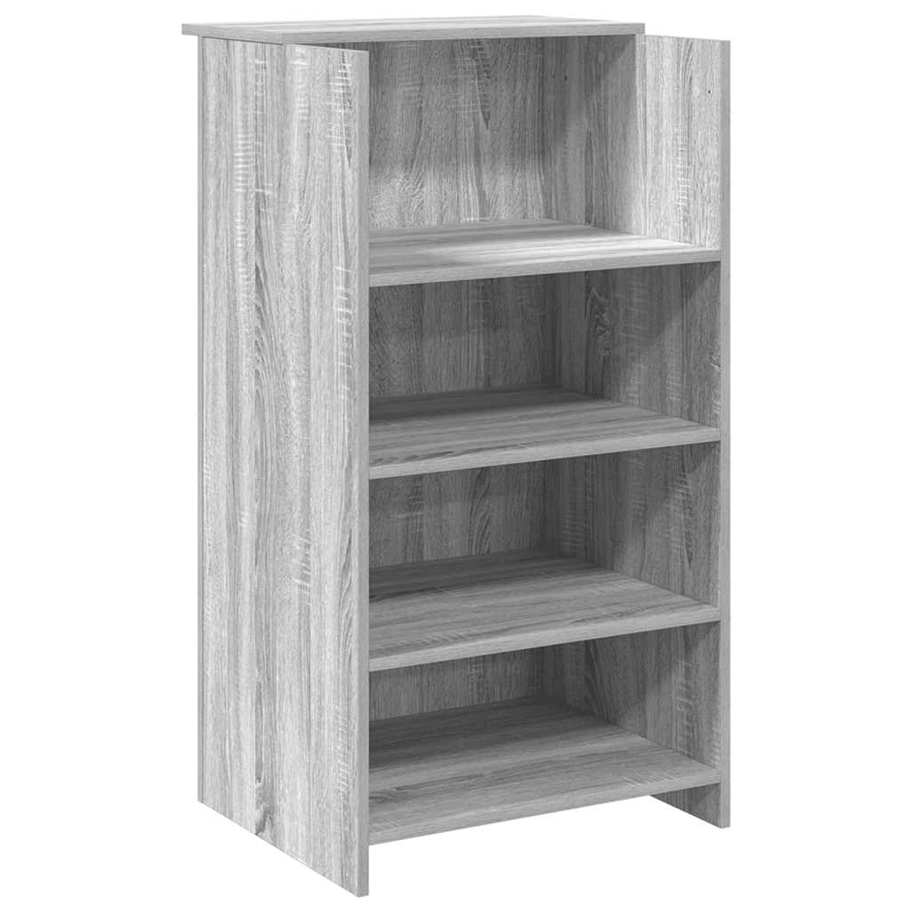 Banco Reception Grigio Sonoma 55x50x103,5 cm Legno Multistrato