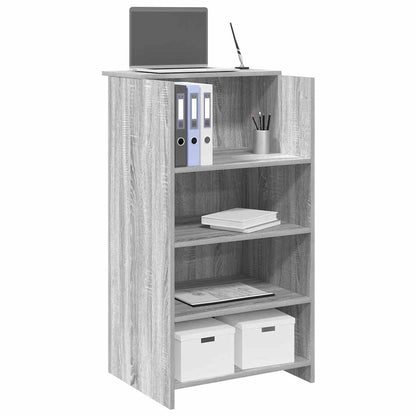 Banco Reception Grigio Sonoma 55x50x103,5 cm Legno Multistrato