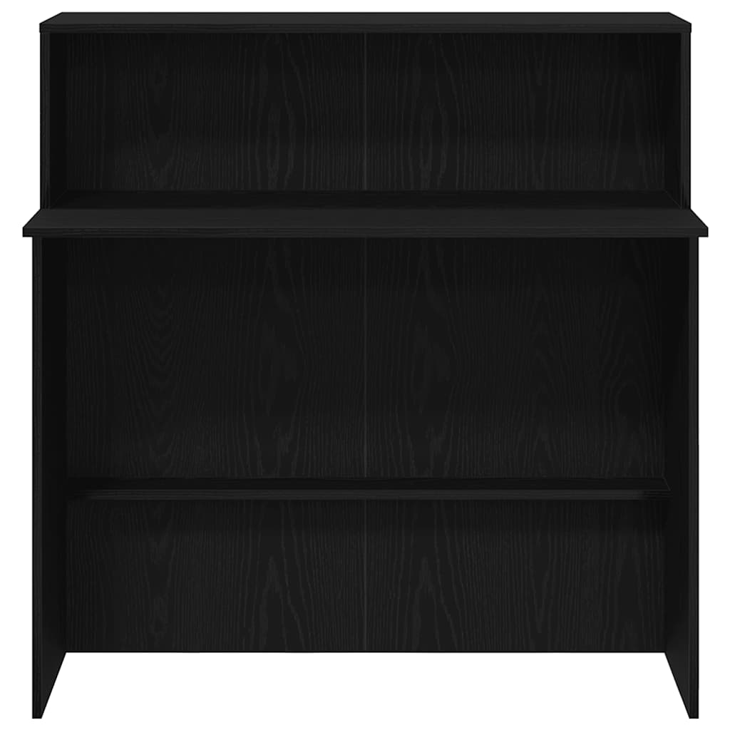 Banco Reception Nero 100x50x103,5 cm in Legno Multistrato